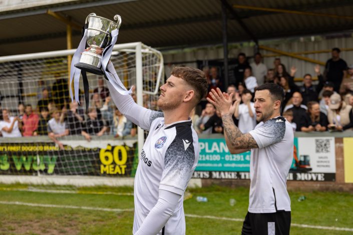 Calum Townsend with the cup