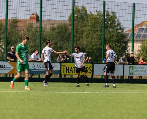 Portishead celebrate their first goal