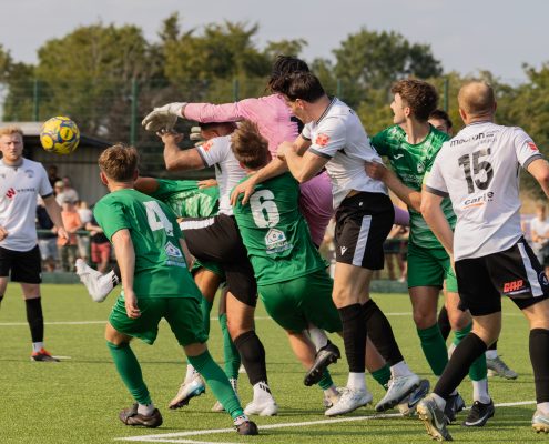 Goal mouth action
