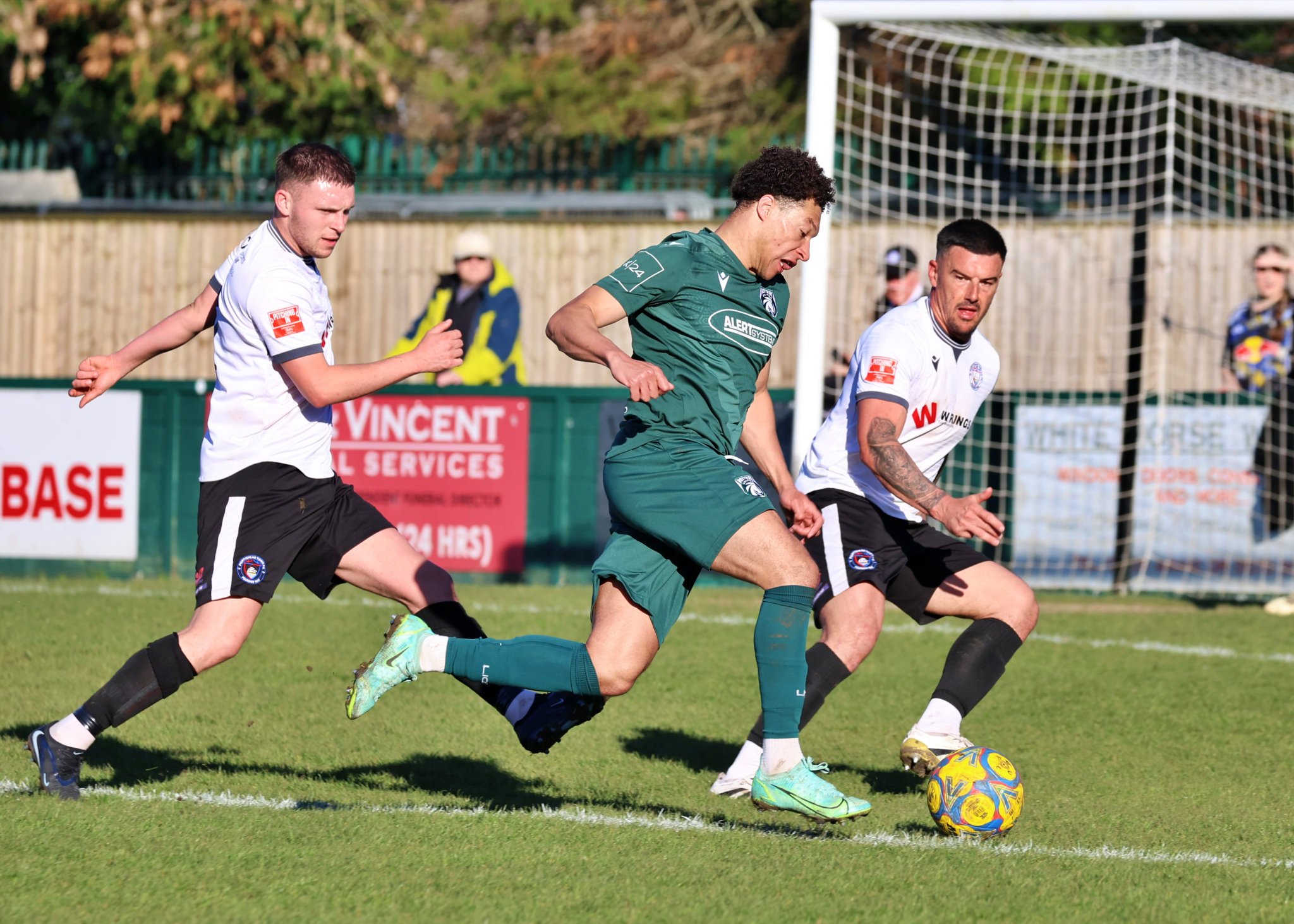 Portishead Town in action at Westbury